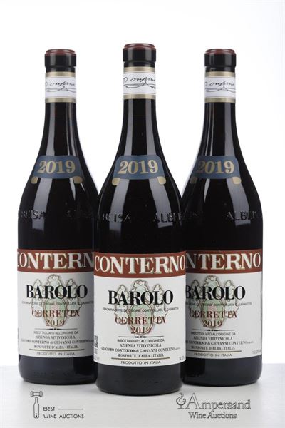 BAROLO CERRETTA 2019 - Giacomo Conterno - 3 Bottles