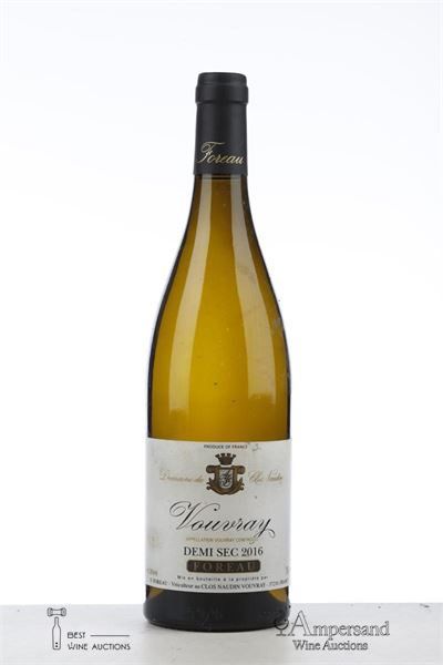 VOUVRAY DEMI SEC DOMAINE DU CLOS NAUDIN 2016 - Philippe Foreau - 1 Bottle