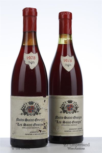NUITS ST GEORGES LES ST GEORGES 1978 - Georges Chicotot - 2 Bottles
