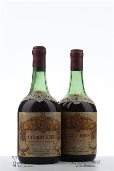 NUITS ST GEORGES 1967 - Morin - 2 Bottles