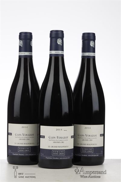 CLOS VOUGEOT LE GRAND MAUPERTUI 2014 - Anne Gros - 3 Bottles