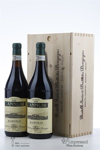 BAROLO CANNUBI 2005 - Sergio e Battista Borgogno - 2 Bottles - Owc 2
