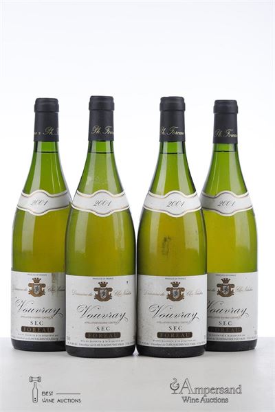 VOUVRAY SEC 2001 - Domaine du Clos Naudin - 4 Bottles