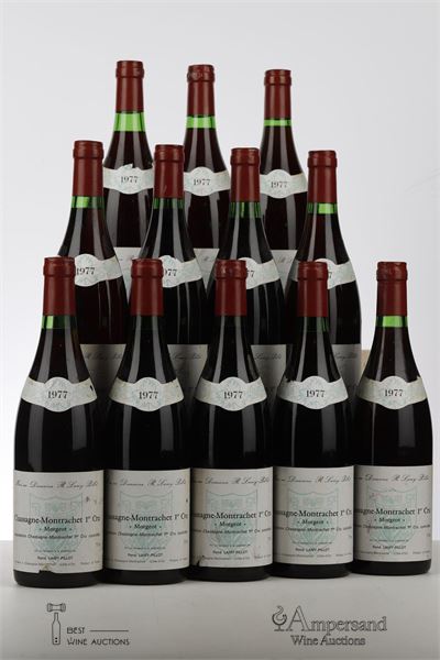 CHASSAGNE MONTRACHET MORGEOT 1977 - Rene Lamy Pillot - 12 Bottles