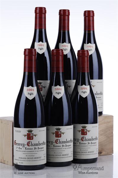 GEVREY CHAMBERTIN LAVAUX ST JACQUES 2004 - Denis Mortet - 6 Bottles