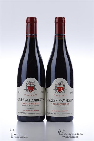 GEVREY CHAMBERTIN LE POISSENOT 2011 - Geantet Pansiot - 2 Bottles