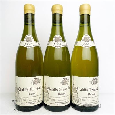 CHABLIS VALMUR 2003 - Francois Raveneau - 3 Bottles