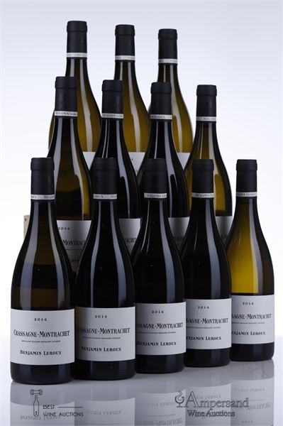 CHASSAGNE MONTRACHET BLANC 2014 - Benjamin Leroux - 12 Bottles - Oc 12
