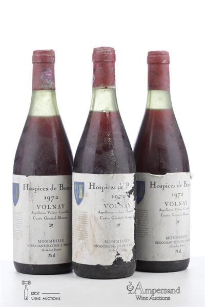 HOSPICES DE BEAUNE VOLNAY CUVEE GENERAL MUTEAU 1971 - Mommessin - 3 Bottles