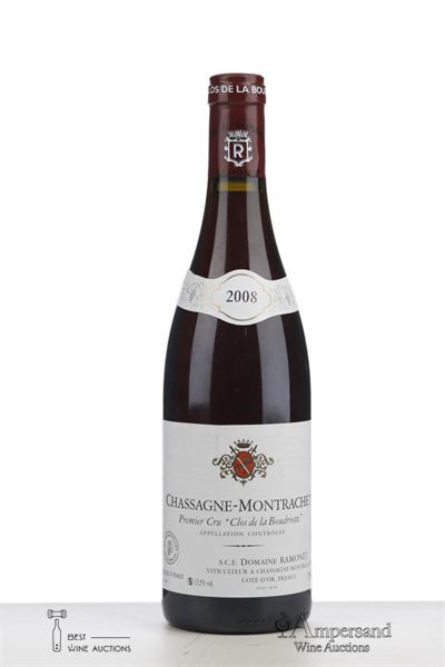 CHASSAGNE MONTRACHET CLOS DE LA BOUDRIOTTE 2008 - Ramonet - 1 Bottle