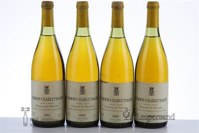 CORTON CHARLEMAGNE 1984 - Bonneau du Martray - 4 Bottles