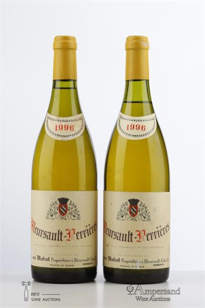MEURSAULT PERRIERES 1996 - Pierre Matrot - 2 Bottles