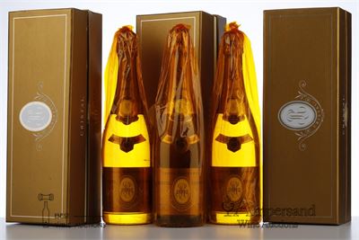 CRISTAL ROEDERER Louis Roederer 2002 - 3 Bottles in Oc
