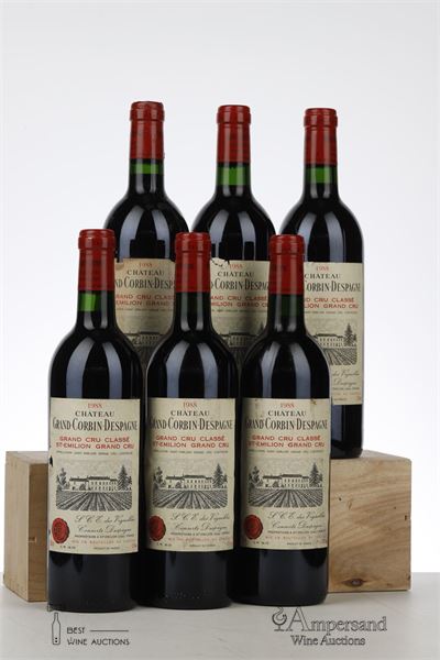 GRAND CORBIN D'ESPAGNE 1988 - Mc - 6 Bottles
