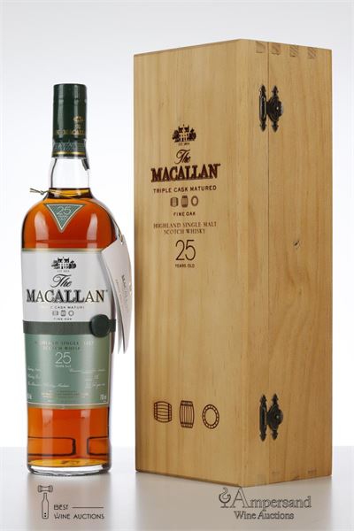 MACALLAN 25 Y FINE OAK NV - Macallan - Triple Cask Matured - 43% - 1 Bottle - Owc 1