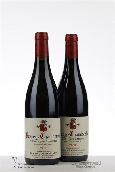 GEVREY CHAMBERTIN LES CHAMPEAUX 2008 - Denis Mortet - 2 Bottles