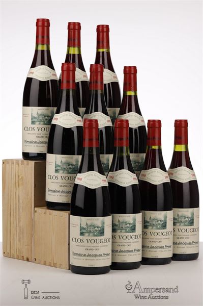 CLOS VOUGEOT 1990 - Jacques Prieur - 10 Bottles - Owc 12