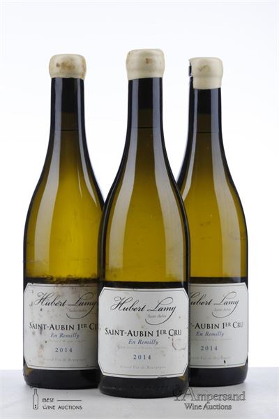 SAINT AUBIN BLANC EN REMILLY 2014 - Hubert Lamy - 3 Bottles