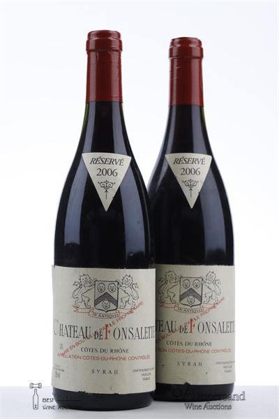 CHATEAU DE FONSALETTE SYRAH 2006 - Reynaud - 2 Bottles