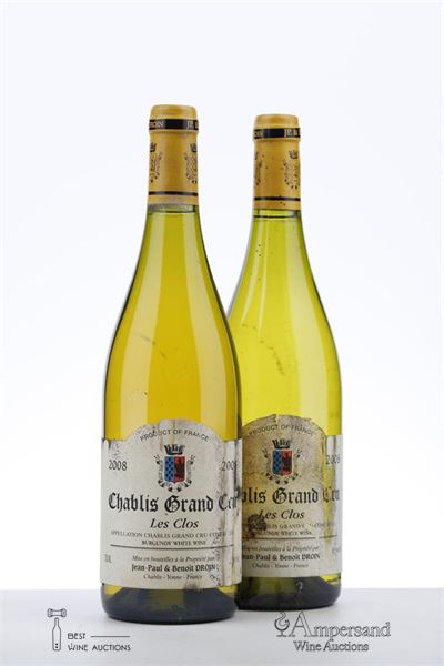 CHABLIS CLOS 2008 - Jean Paul Droin - 2 Bottles