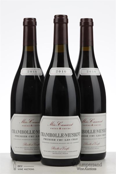 CHAMBOLLE MUSIGNY LES CRAS 2010 - Meo Camuzet Frere et Soeur - 3 Bottles