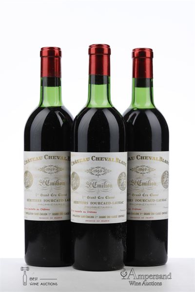 CHEVAL BLANC 1969 - Mc - 3 Bottles