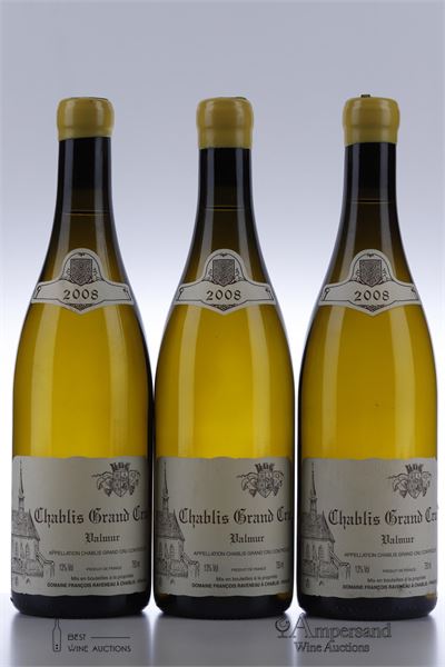CHABLIS VALMUR 2008 - Francois Raveneau - 3 Bottles