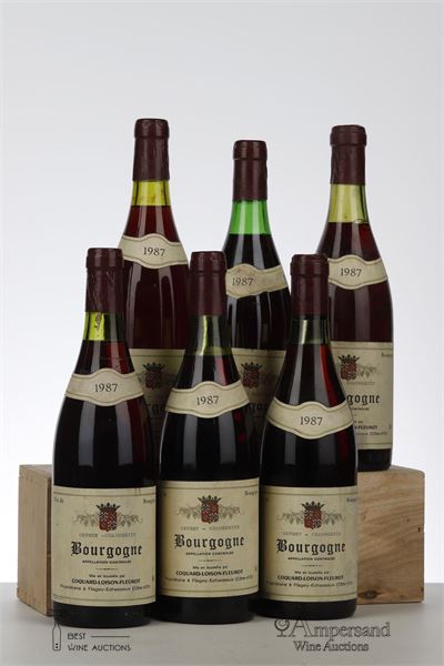 BOURGOGNE ROUGE 1987 - Coquard Loison Fleurot - MB - 6 Bottles