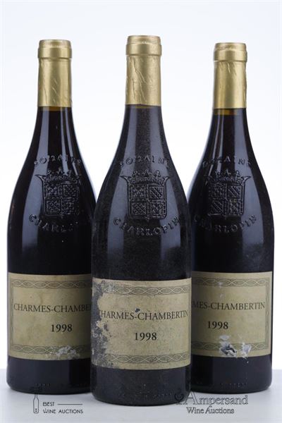 CHARMES CHAMBERTIN 1998 - Philippe Charlopin Parizot - 3 Bottles