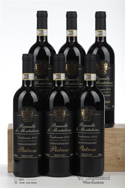 BRUNELLO DI MONTALCINO QUARANTENNALE 2018 - Pietroso - 6 Bottles