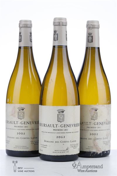 MEURSAULT GENEVRIERES 2002 - Comtes Lafon - 3 Bottles