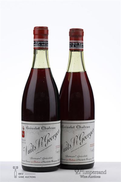 NUITS ST GEORGES 1970 - Grivelet - 2 Bottles