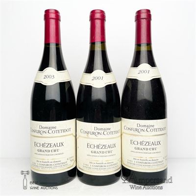 2*2001 ECHEZEAUX + 1 * 2003 ECHEZEAUX MIXED - Confuron Cotetidot - 3 Bottles