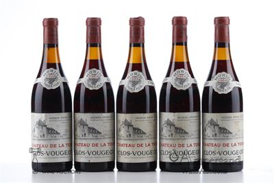 CLOS VOUGEOT 1964 - Chateau de la Tour - Morin - 9 Bottles