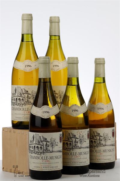 CHAMBOLLE MUSIGNY BLANC 1 ER CRU 1996 - Roblot Marchand - 5 Bottles