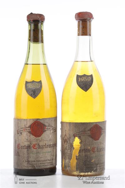 CORTON CHARLEMAGNE 1959 - P. Dubreuil Fontaine - 2 Bottles