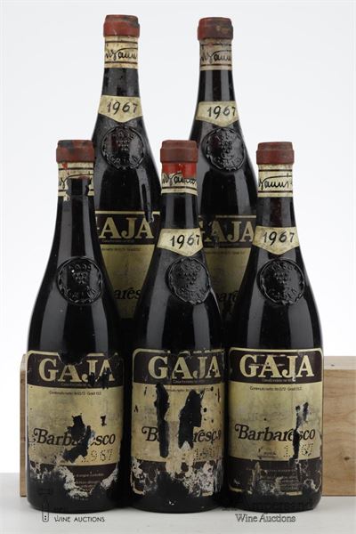 BARBARESCO 1967 - Gaja - 5 Bottles