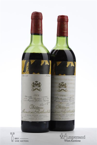 MOUTON ROTHSCHILD 1974 - Mc - 2 Bottles