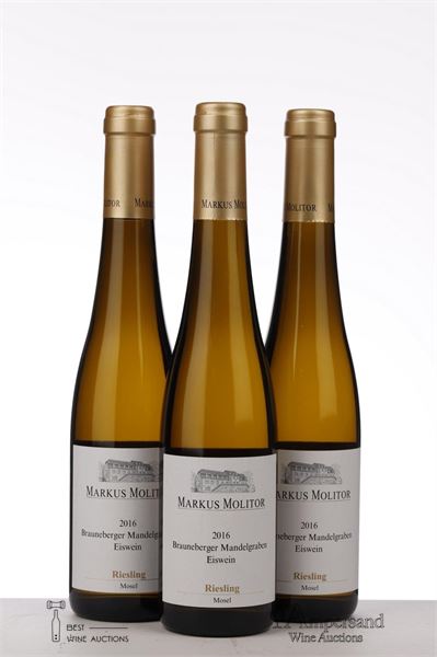 RIESLING BRAUNEBERGER MANDELGRABEN EISWEIN 2016 - Markus Molitor - 3 x 0,375Ltr