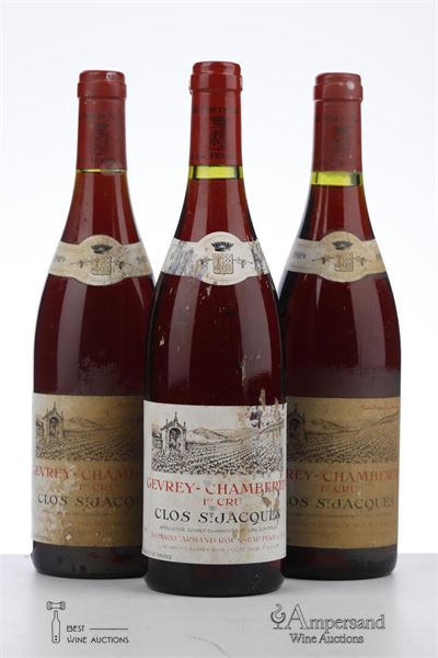 GEVREY CHAMBERTIN CLOS ST JACQUES 1989 - Armand Rousseau - 3 Bottles