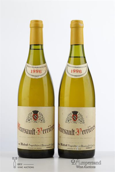 MEURSAULT PERRIERES 1996 - Pierre Matrot - 2 Bottles