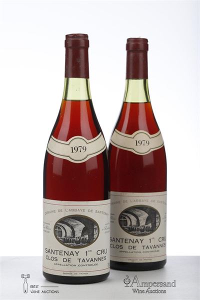 SANTENAY CLOS DE TAVANNES 1979 - Domaine de l'Abbaye de Santenay - Louis Clair - 2 Bottles
