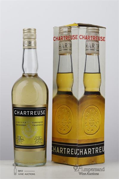 CHARTREUSE JAUNE NV - Peres Chartreux Voiron - 70ies - 40% - 1 Bottle - Oc 1