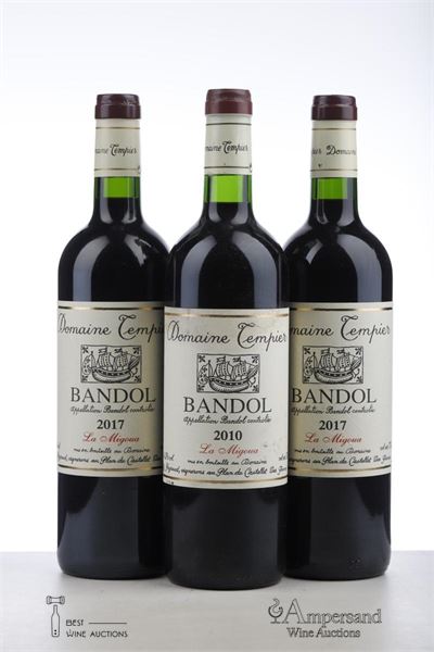 BANDOL CUVEE LA MIGOUA 1*2010 + 2*2017   - Tempier - 3 Bottles