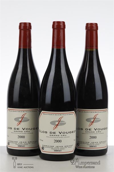 CLOS DE VOUGEOT 2000 - Jean Grivot - 3 Bottles