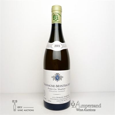 CHASSAGNE MONTRACHET BOUDRIOTTE 2003 - Ramonet - 1 Bottle