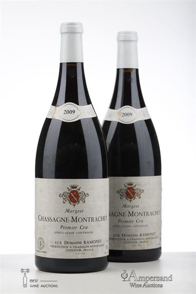 CHASSAGNE MONTRACHET ROUGE MORGEOT 2009 - Ramonet - 2 Magnums