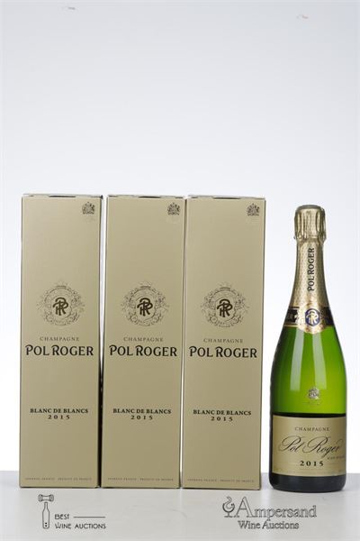 POL ROGER BLANC DE BLANCS 2015 - Pol Roger - 3 Bottles - Oc 1