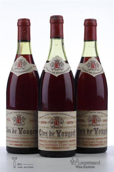 CLOS VOUGEOT 1976 - Leymarie - 3 Bottles