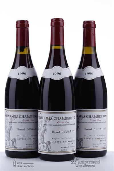 CHARMES CHAMBERTIN 1996 - Bernard Dugat Py - 3 Bottles